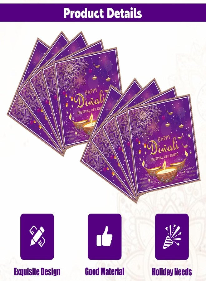 Ysqool 20Pcs Diwali Napkins Happy Diwali Paper Napkins Disposable Festival of Lights Dinner Cocktail Napkins for India Diwali Party Supplies Deepawali Party Decorations - Image 3